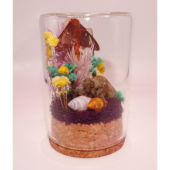 Orange Tipped Oakworm Moth Cicada Skin Dried Flowers Oddity Jar taxidermy witchy - Picture 8 of 12